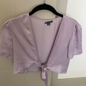 Lavender Wild Fable tie crop